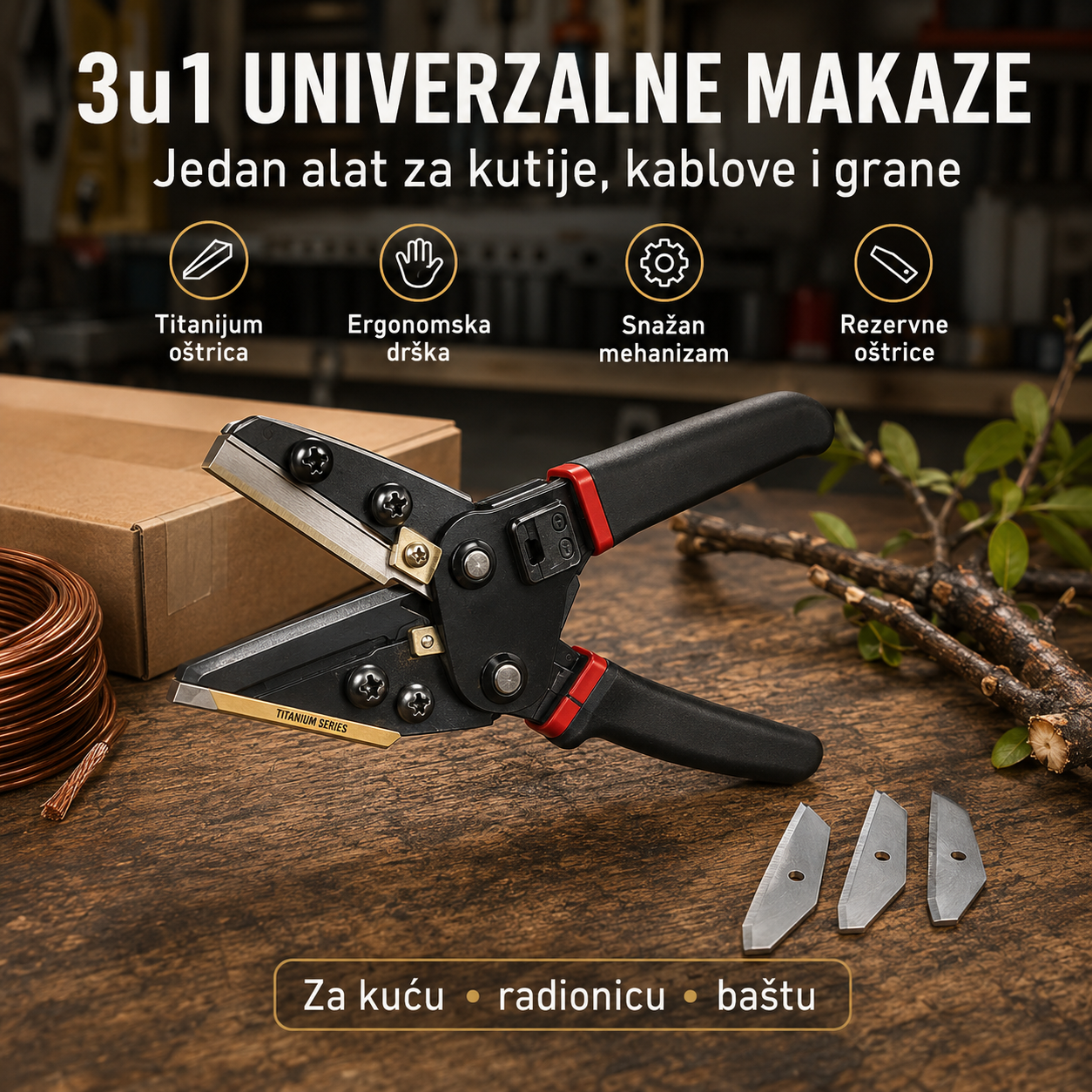 3u1 Univerzalne Makaze za Sečenje