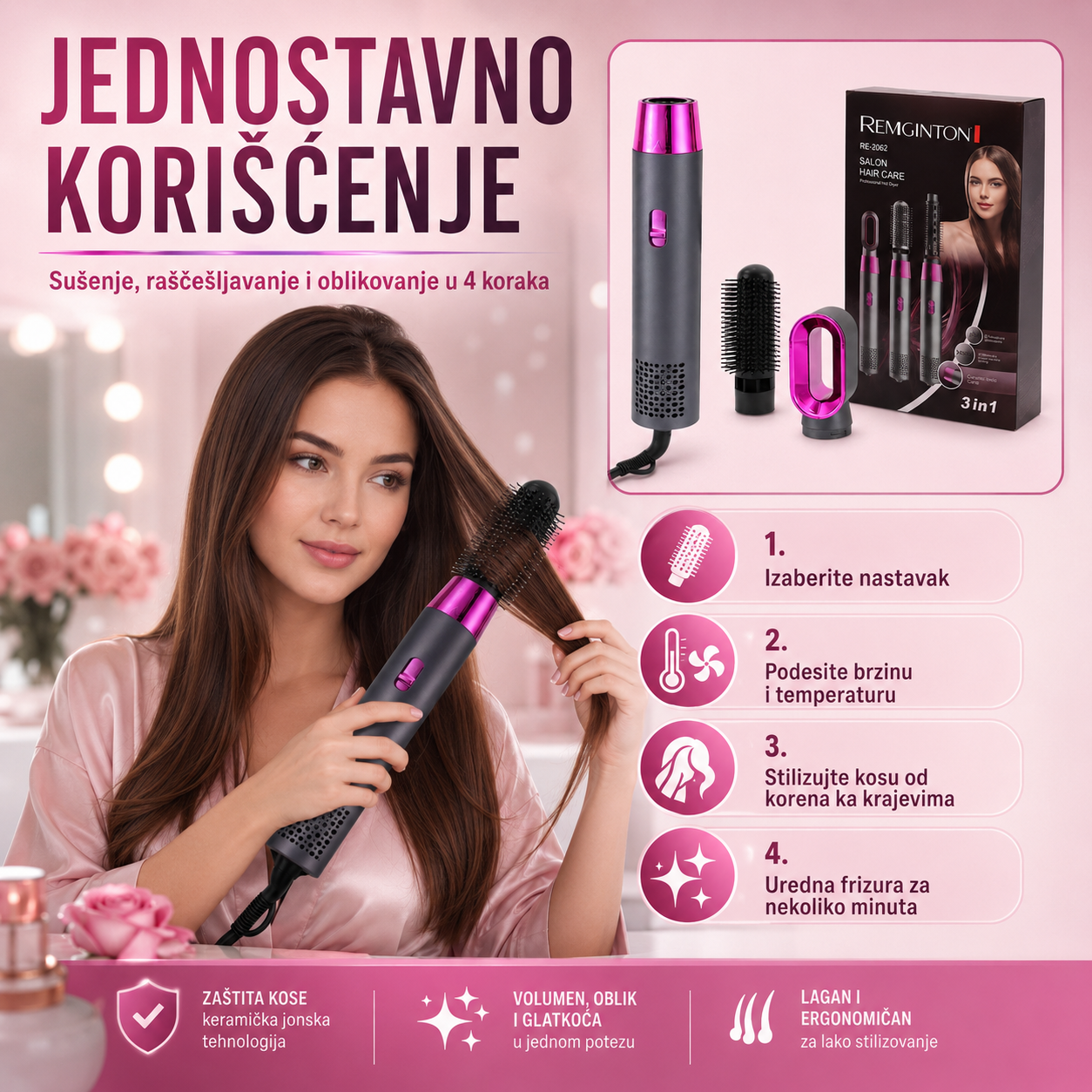 3 u 1 Stajleri za Kosu