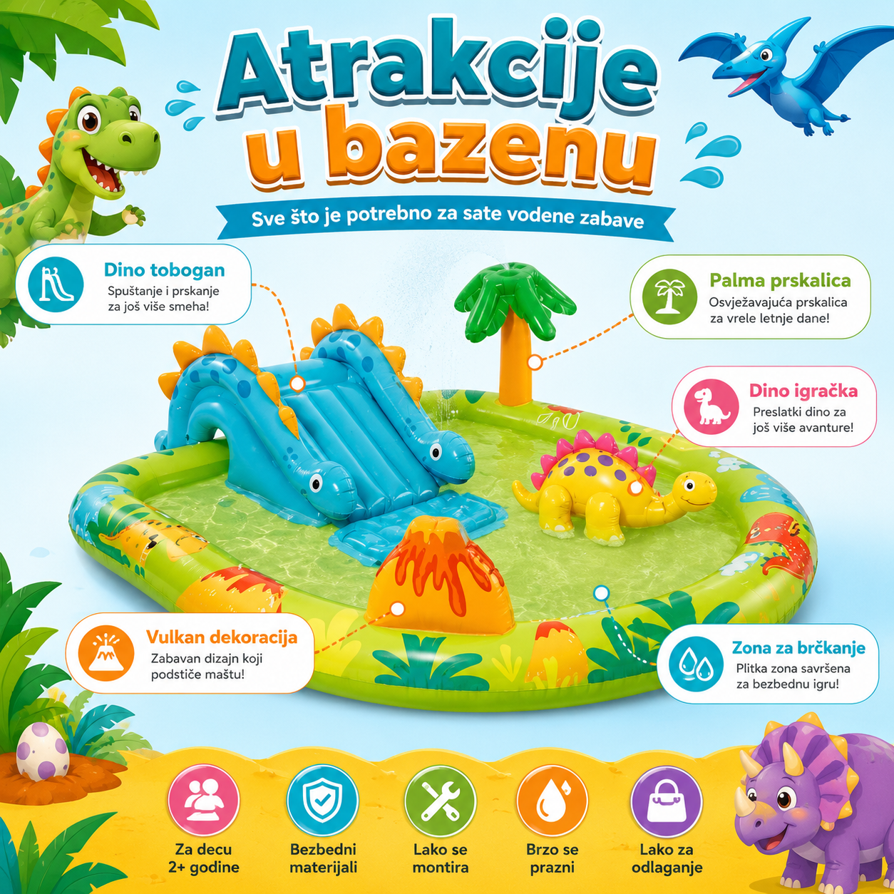Intex Dino Avantura Dečiji Bazen