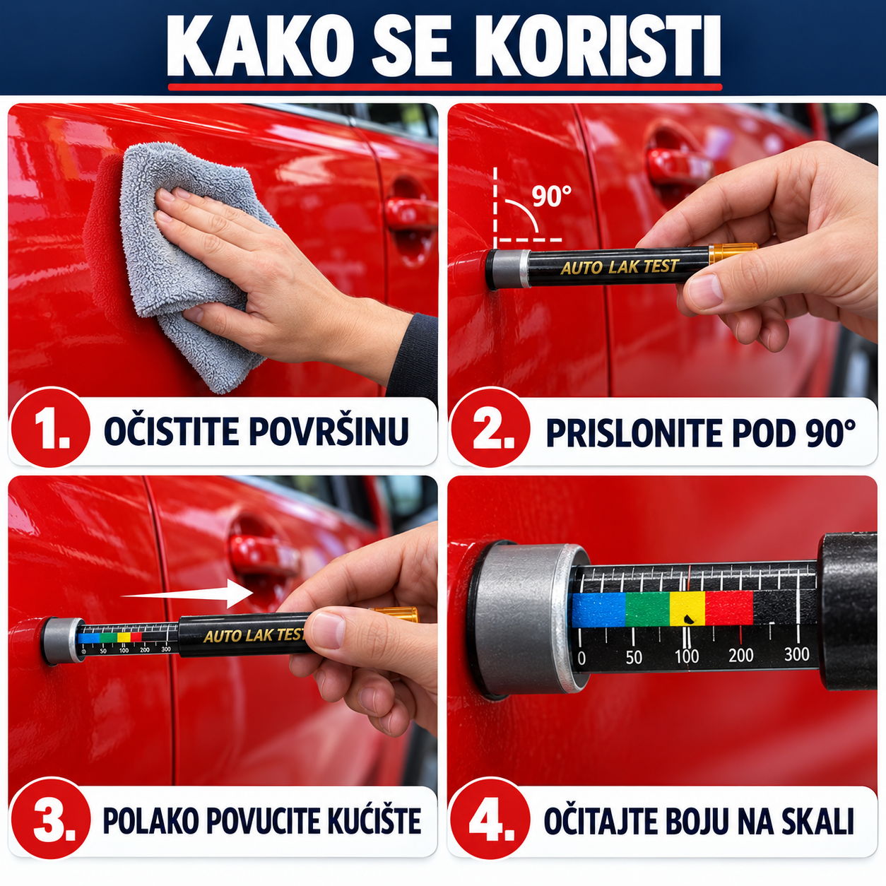 Auto Lak Test Tester Merač Debljine Laka