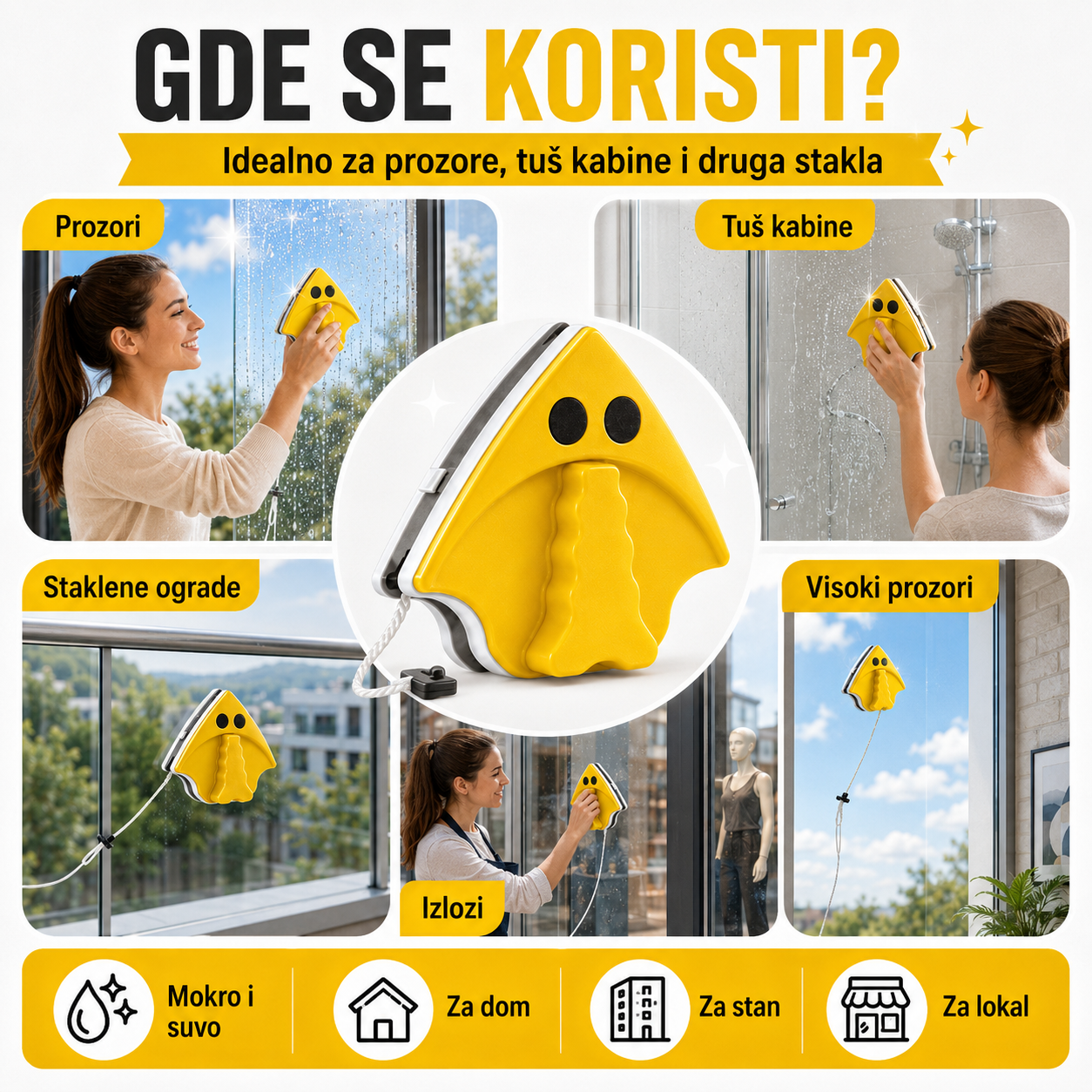 Magnetni Čistač Prozora
