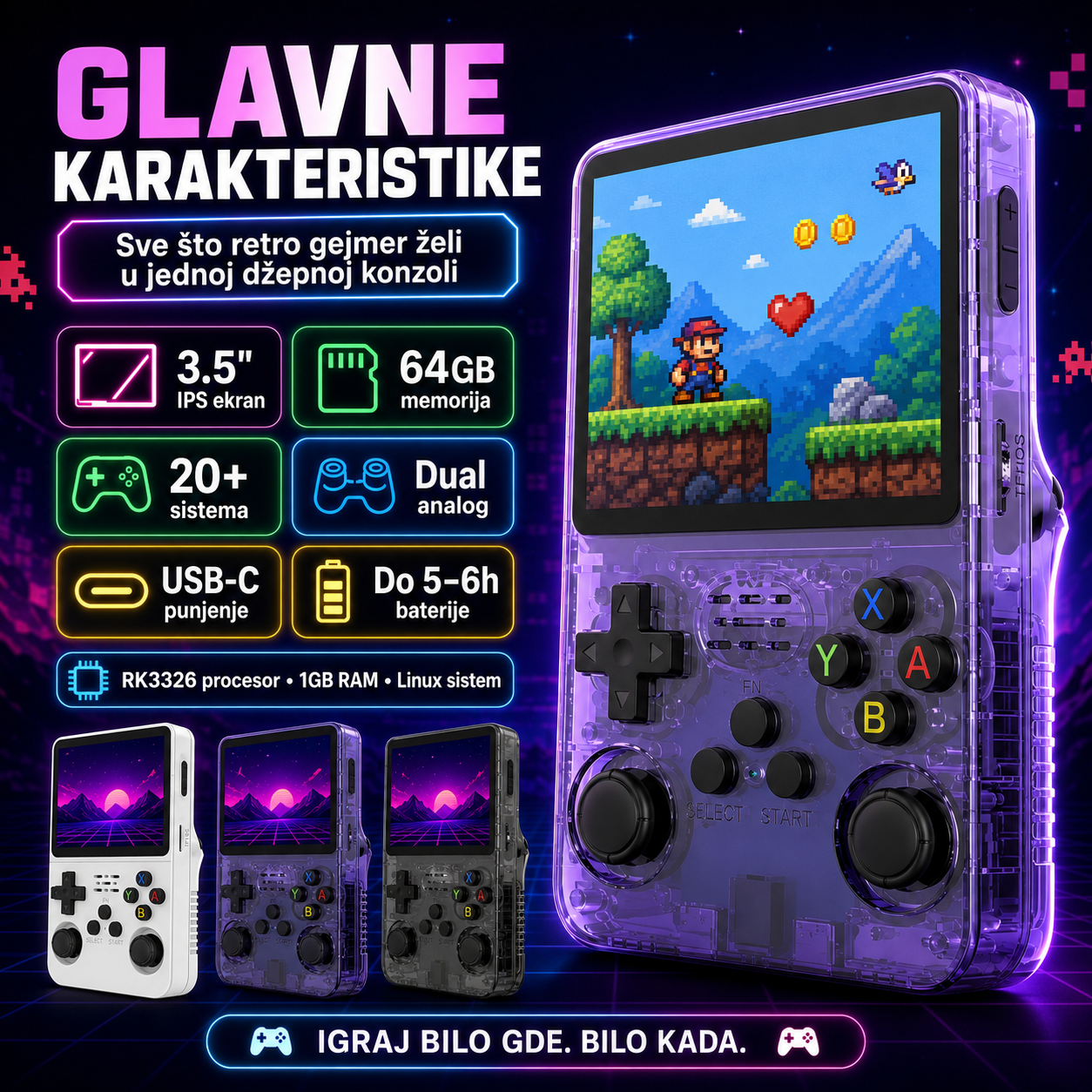 R36S Gaming Konzola