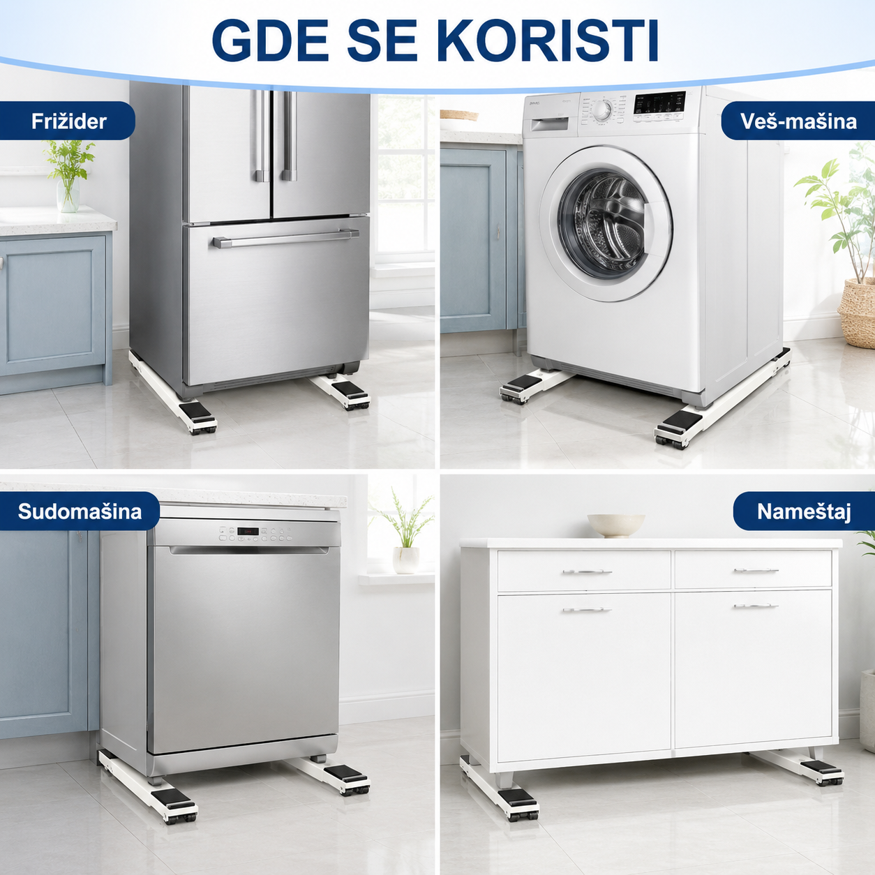 Podesivi transporter za namestaj i kucne aparate – SET 2 KOMADA