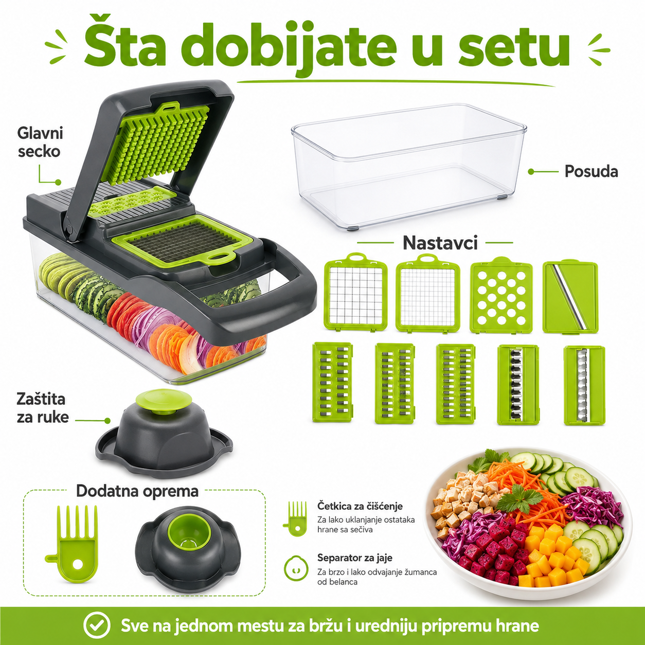 Multifunkcionalni secko voća i povrća