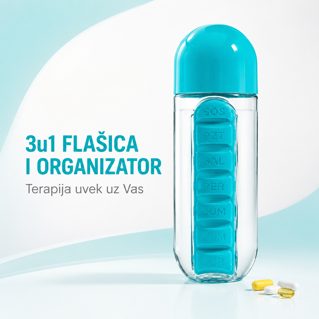 Flaša organizer za Lekove i Vitamine