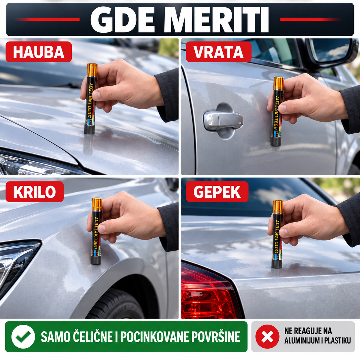 Auto Lak Test Tester Merač Debljine Laka