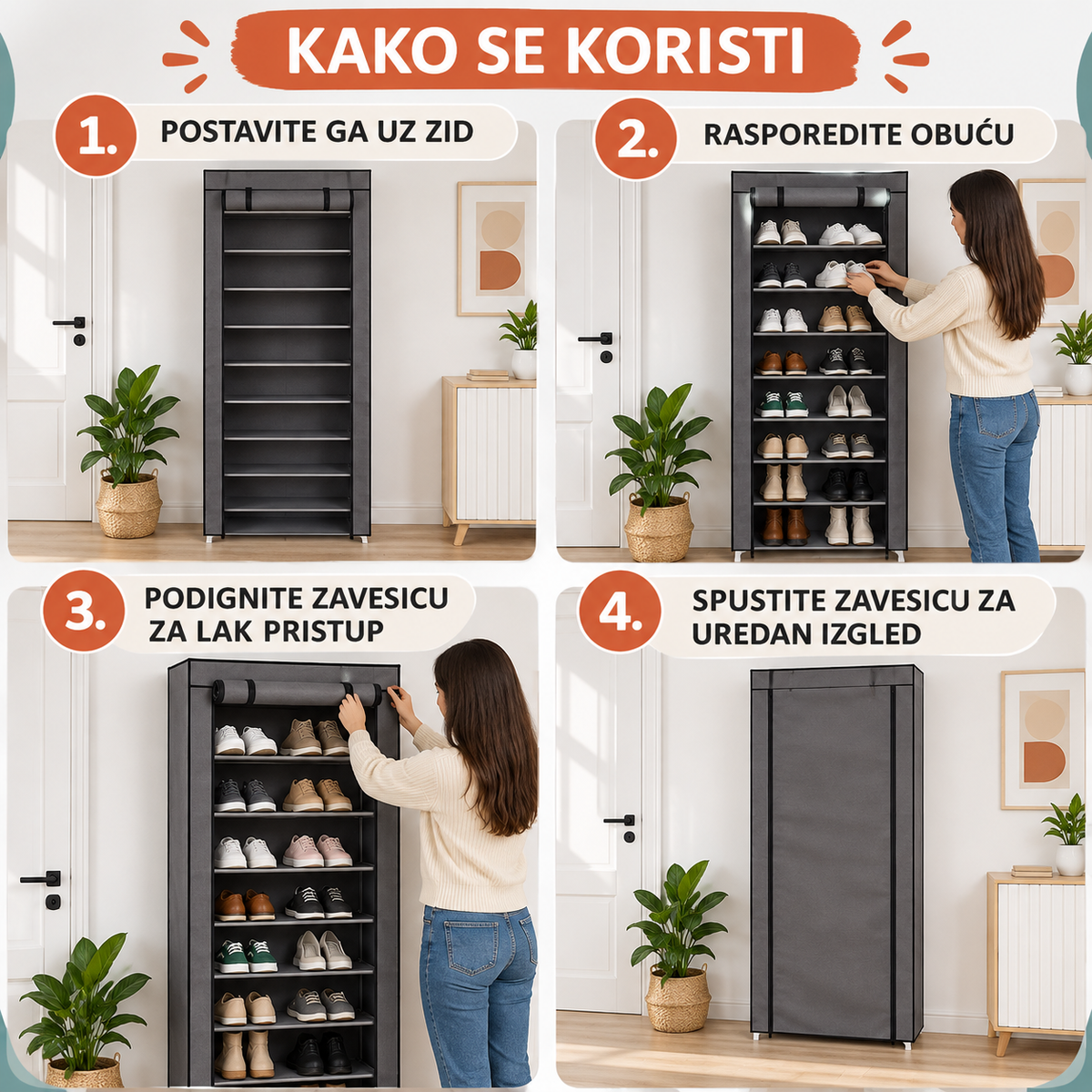 Cipelarnik - Platneni ormar za obuću - Platneni cipelarnik
