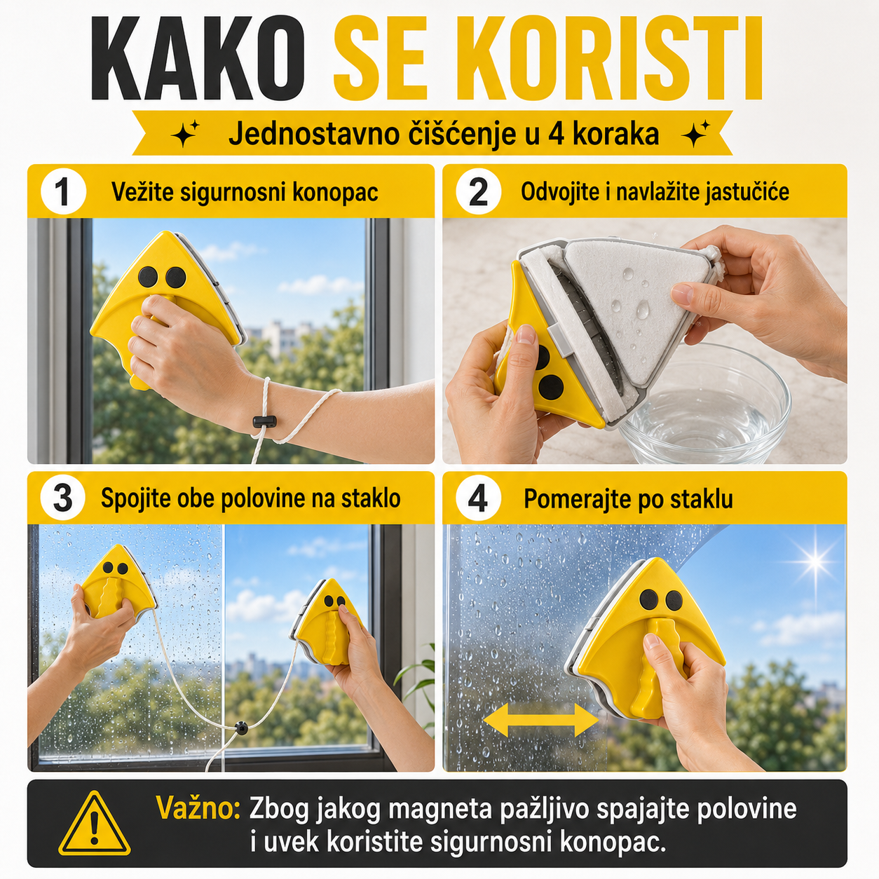 Magnetni Čistač Prozora