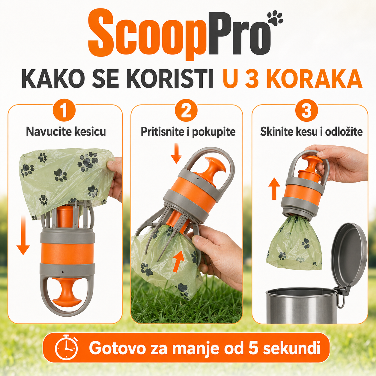 Higijenski ABS Sakupljač Izmeta za Pse i Mačke
