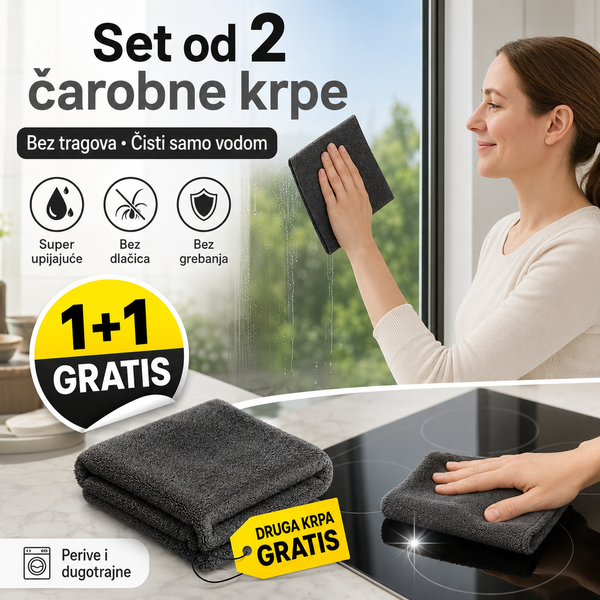 Magične Mikrofiber Krpe - 1 +1 GRATIS