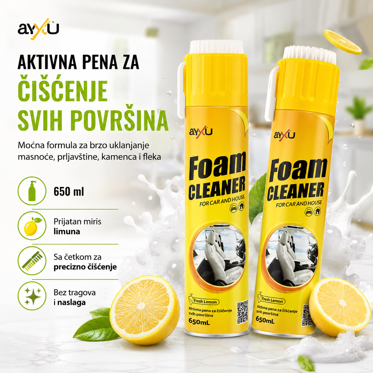 Aktivna pena za čišćenje svih površina