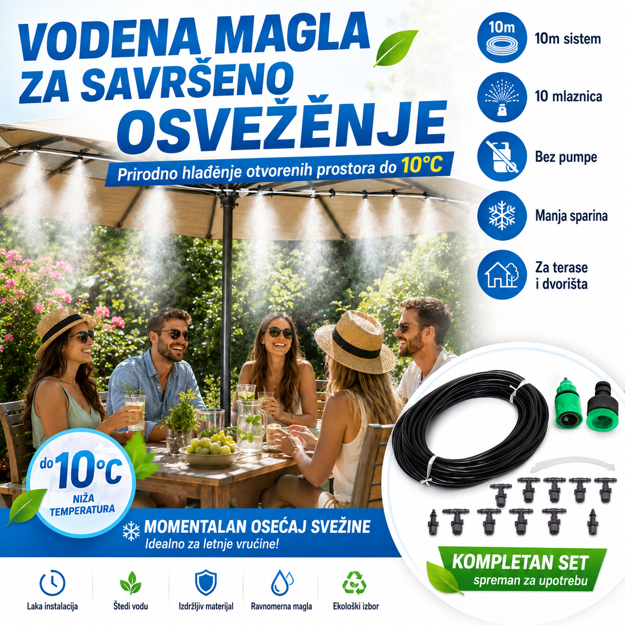 Sistem Vodena Magla za Rashlađivanje