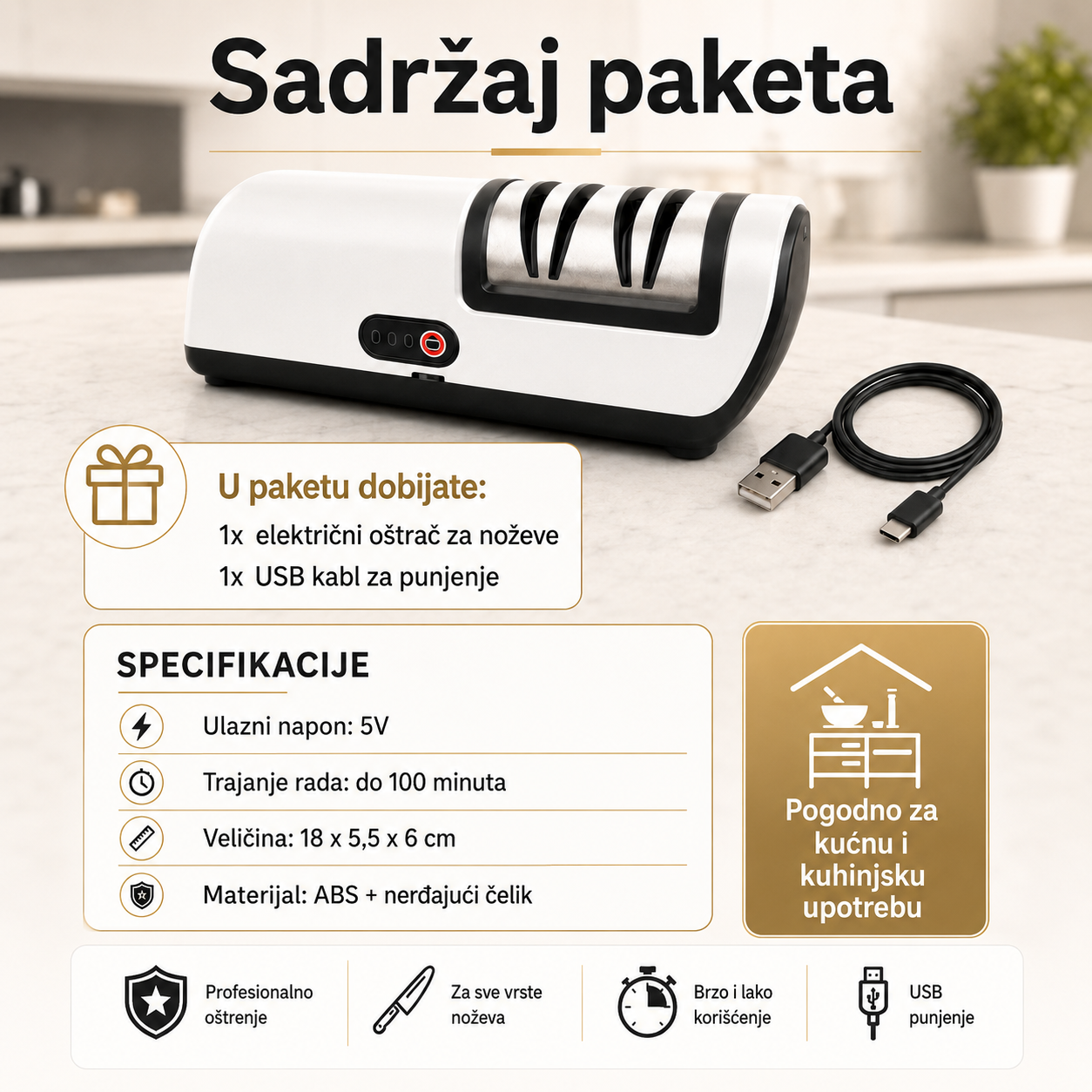 Električni oštrač noževa