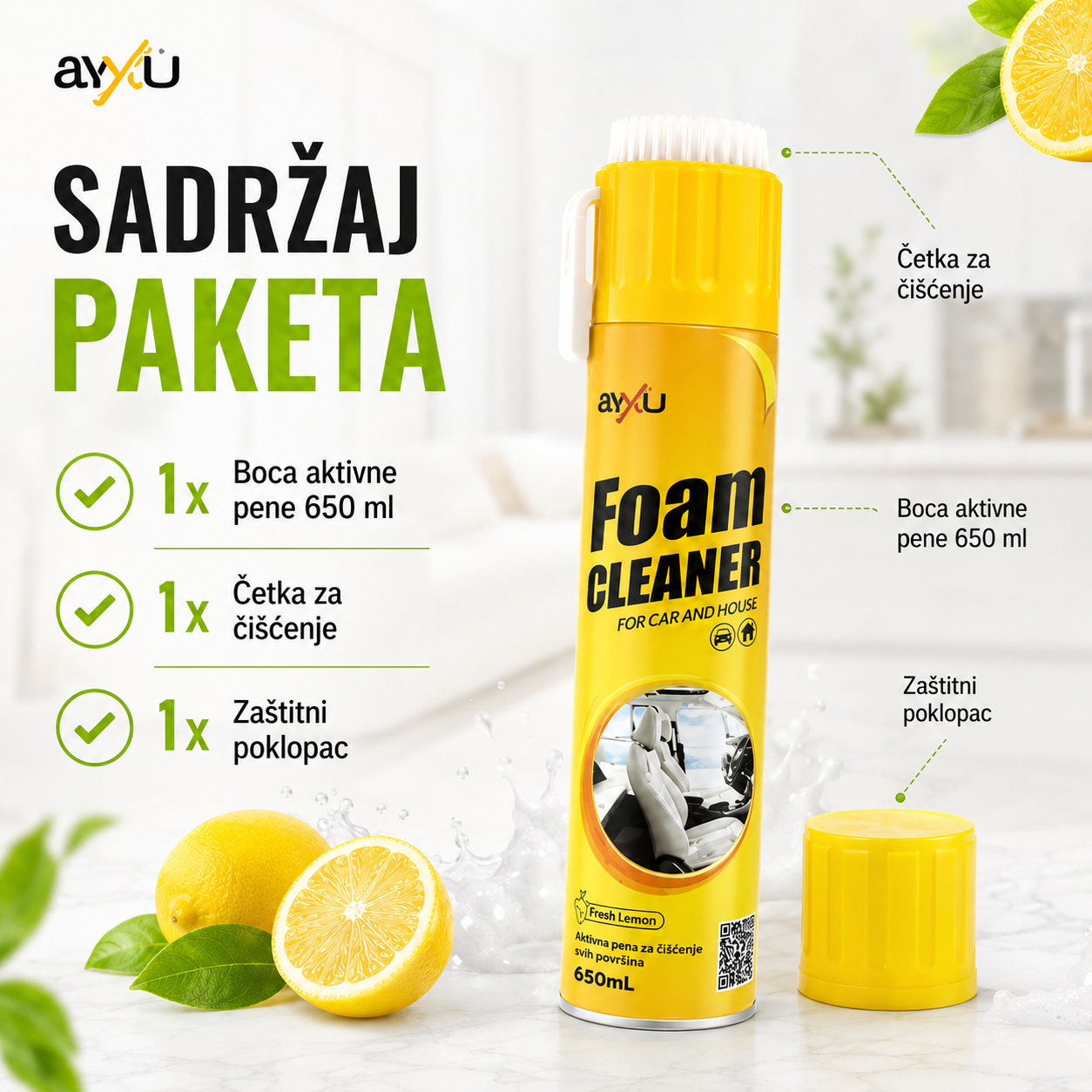 Aktivna pena za čišćenje svih površina