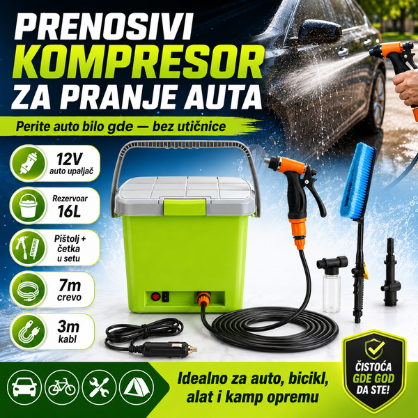 Presnosivi Kompresor za Pranje Automobila