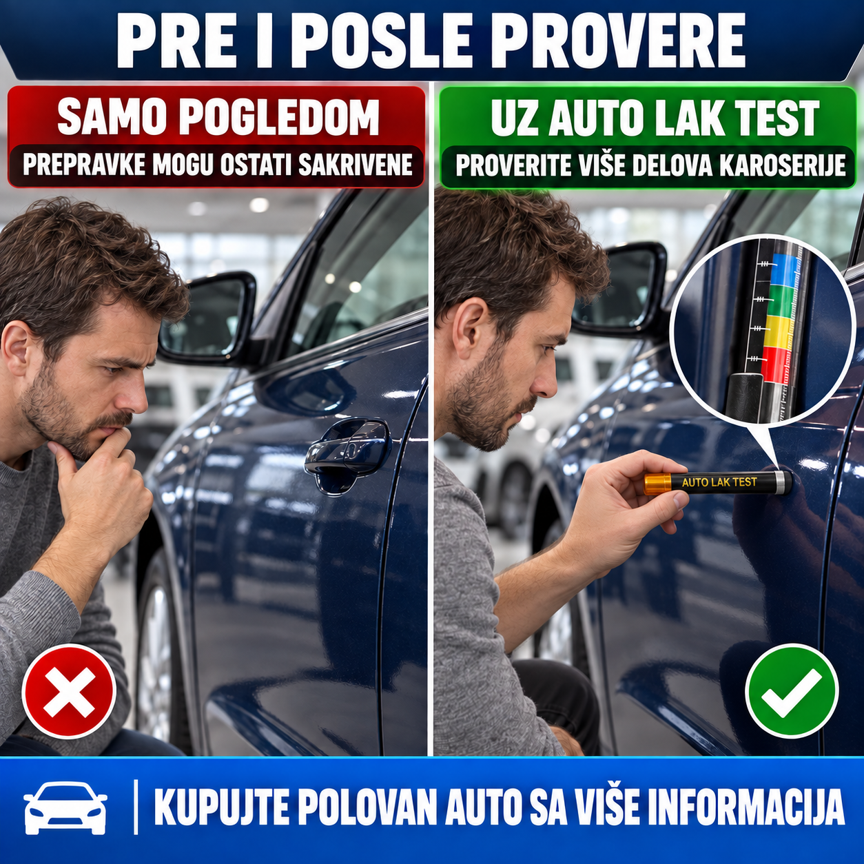 Auto Lak Test Tester Merač Debljine Laka