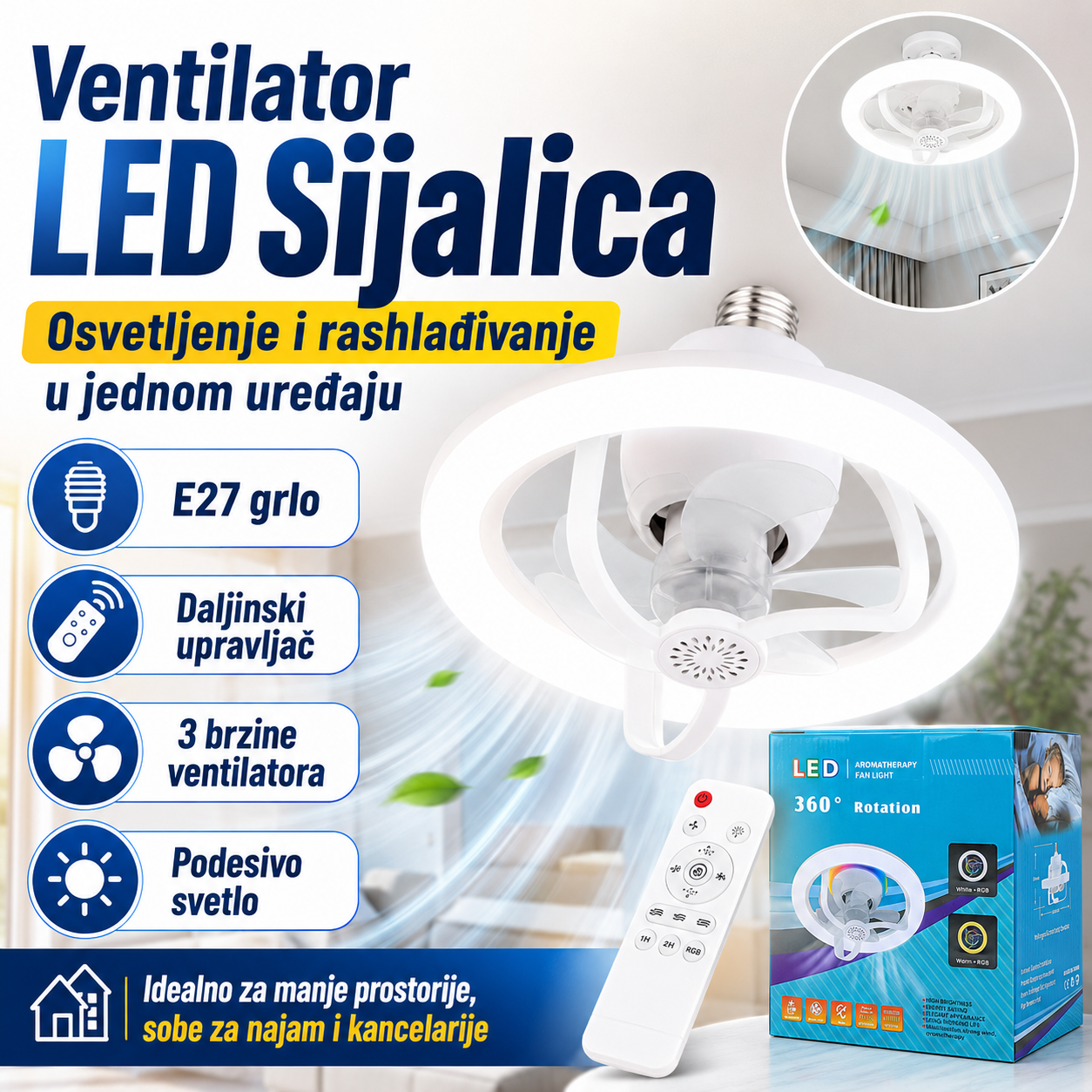 Ventilator Led Sijalica