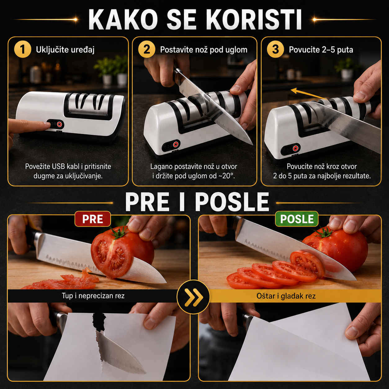 Električni oštrač noževa