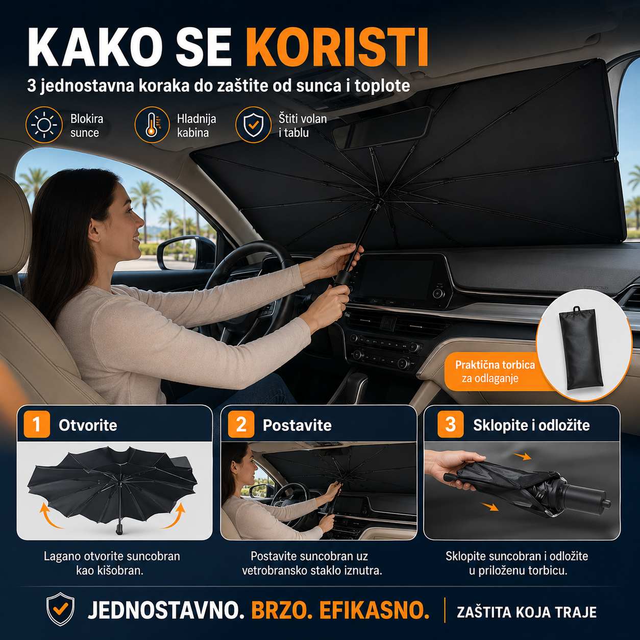 Suncobran - Zaštita od Sunca u Automobilu