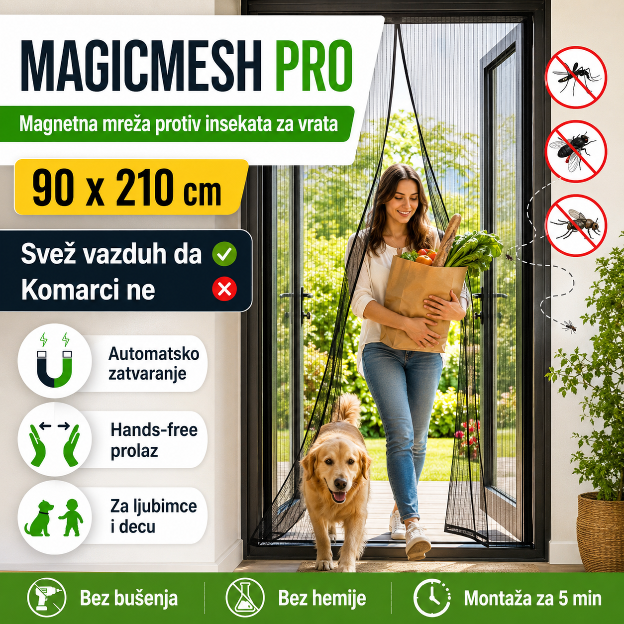 Magnetna Zavesa Protiv Insekata