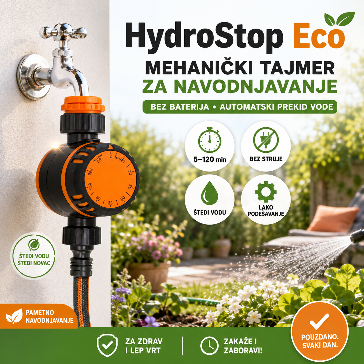 Tajmer za Automatsko Navodnjavanje - Eco HydroStop