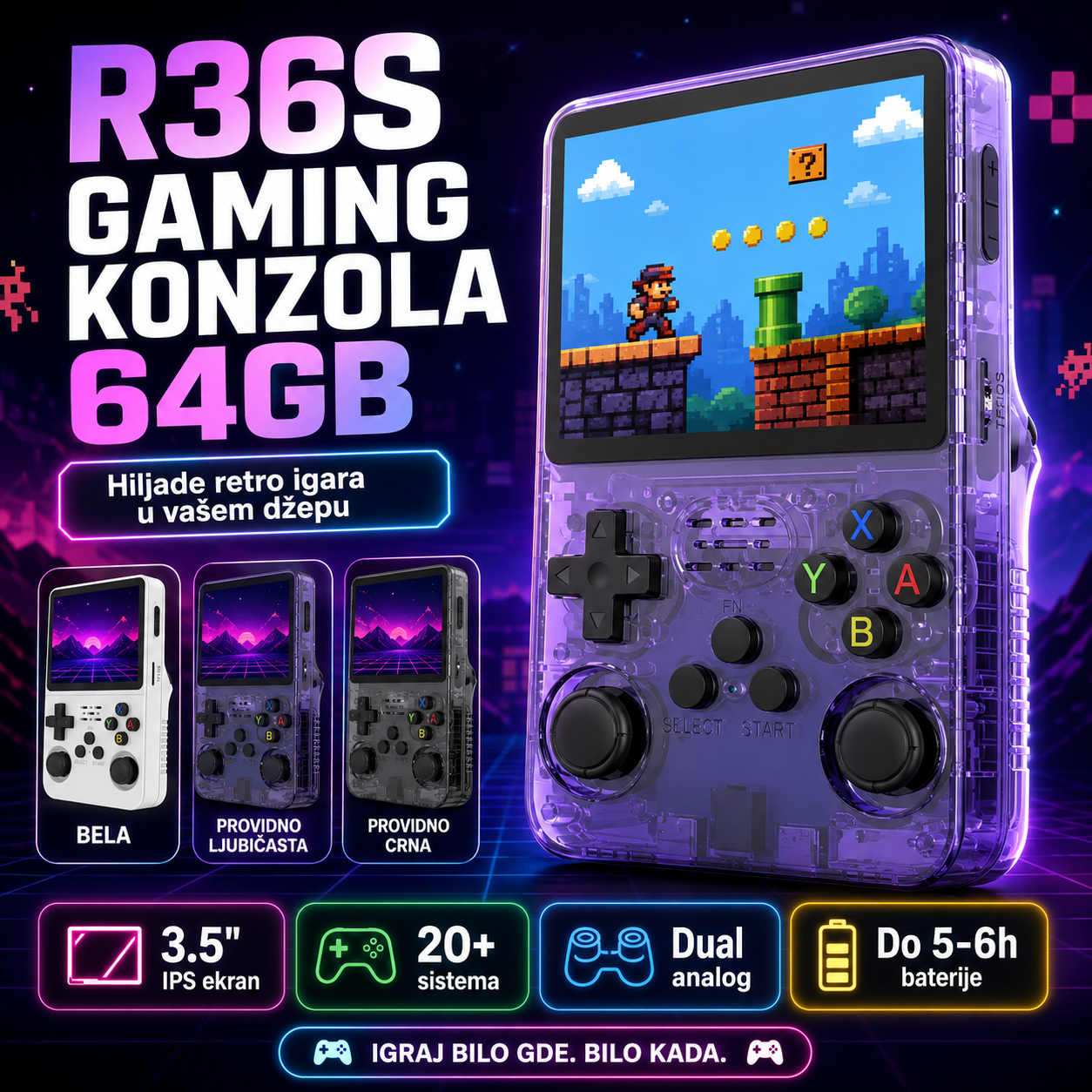 R36S Gaming Konzola