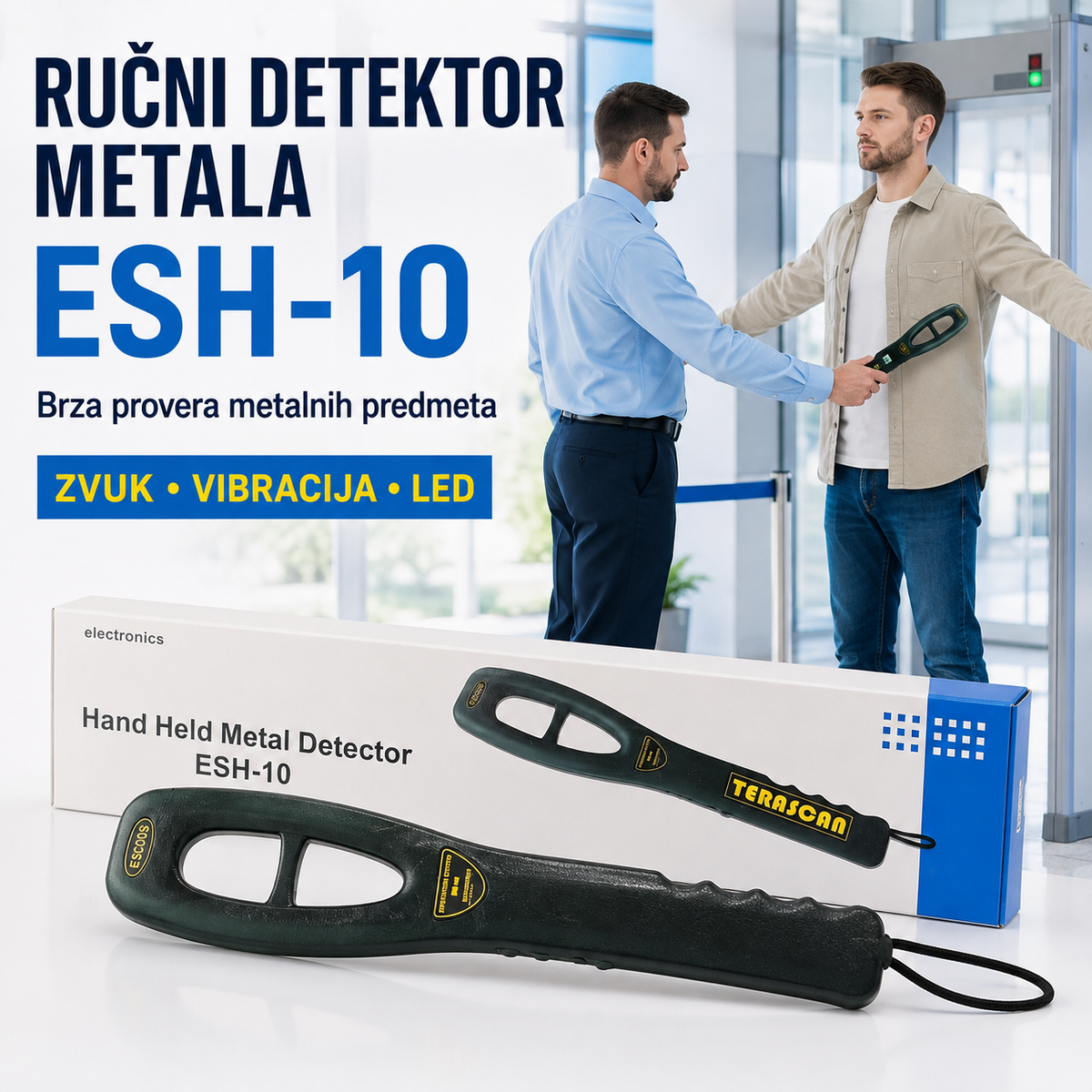 Ručni bezbednosni Detektor metala
