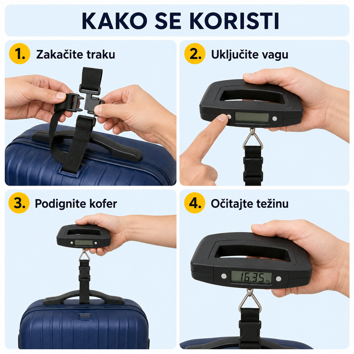 Digitalna vaga za prtljag