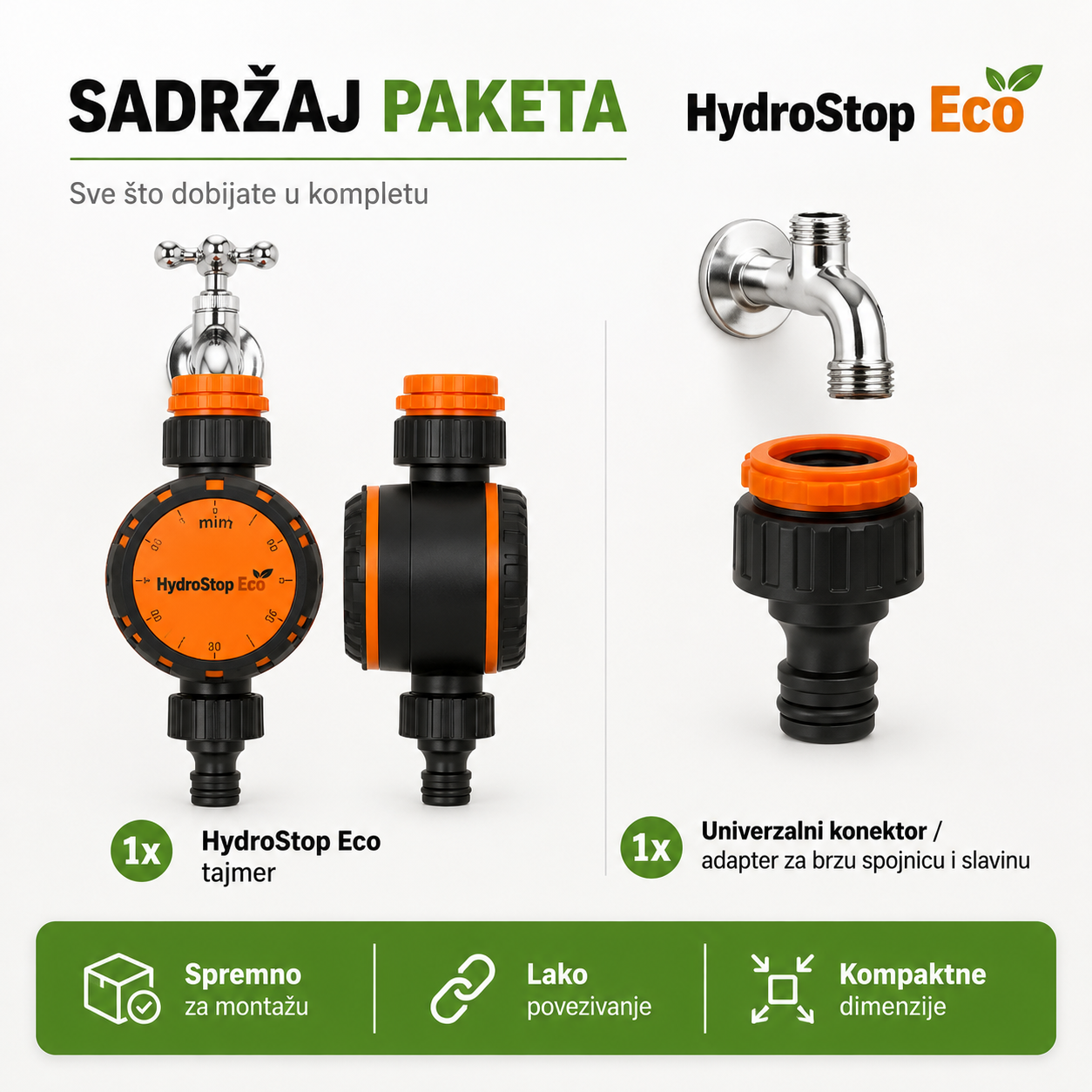 Tajmer za Automatsko Navodnjavanje - Eco HydroStop