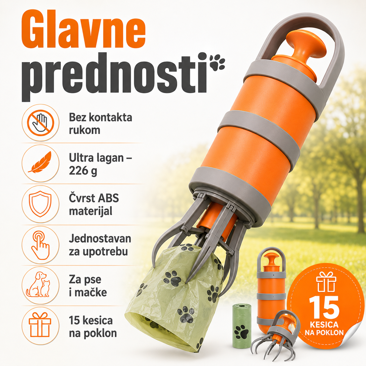 Higijenski ABS Sakupljač Izmeta za Pse i Mačke