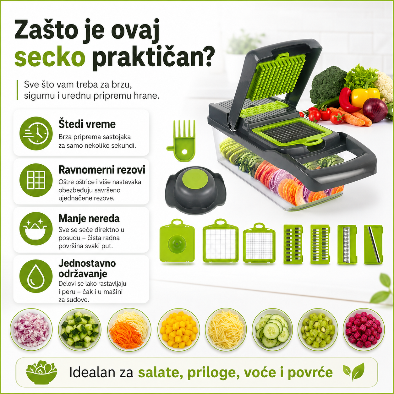 Multifunkcionalni secko voća i povrća