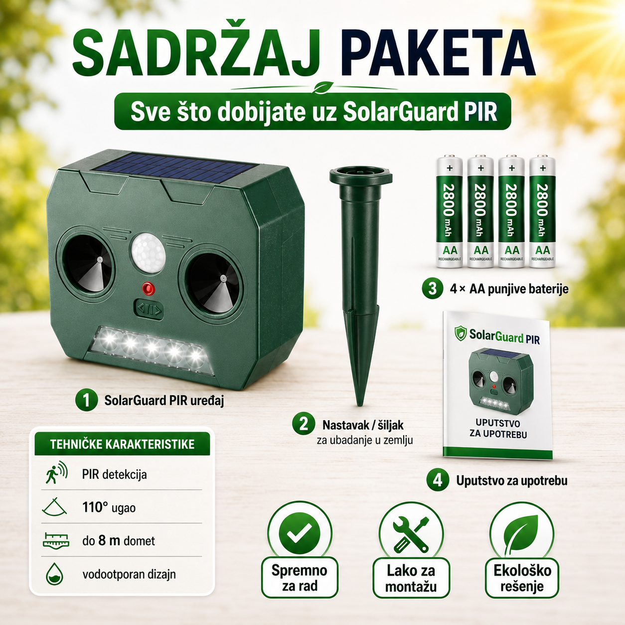GreenProtect – Pametni Solarni Čuvar Bašte i Dvorišta