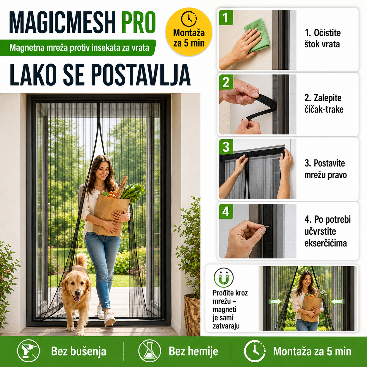 Magnetna Zavesa Protiv Insekata