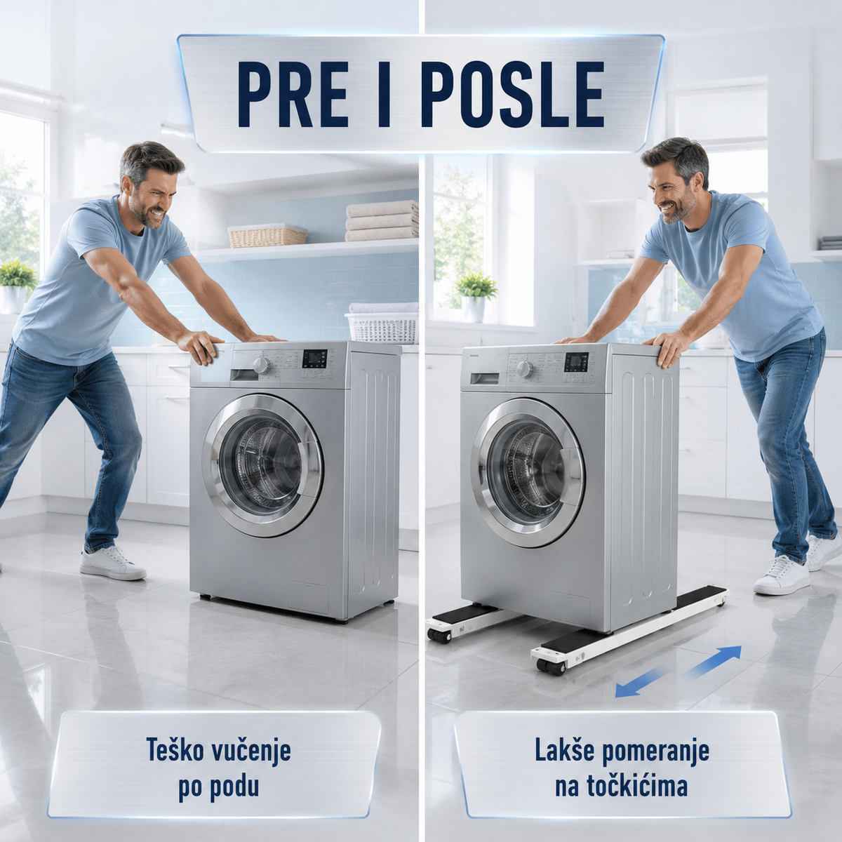 Podesivi transporter za namestaj i kucne aparate – SET 2 KOMADA