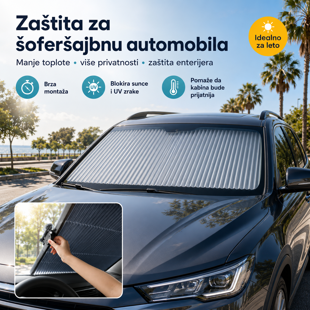 Roletna - Zaštita za Auto od Sunca