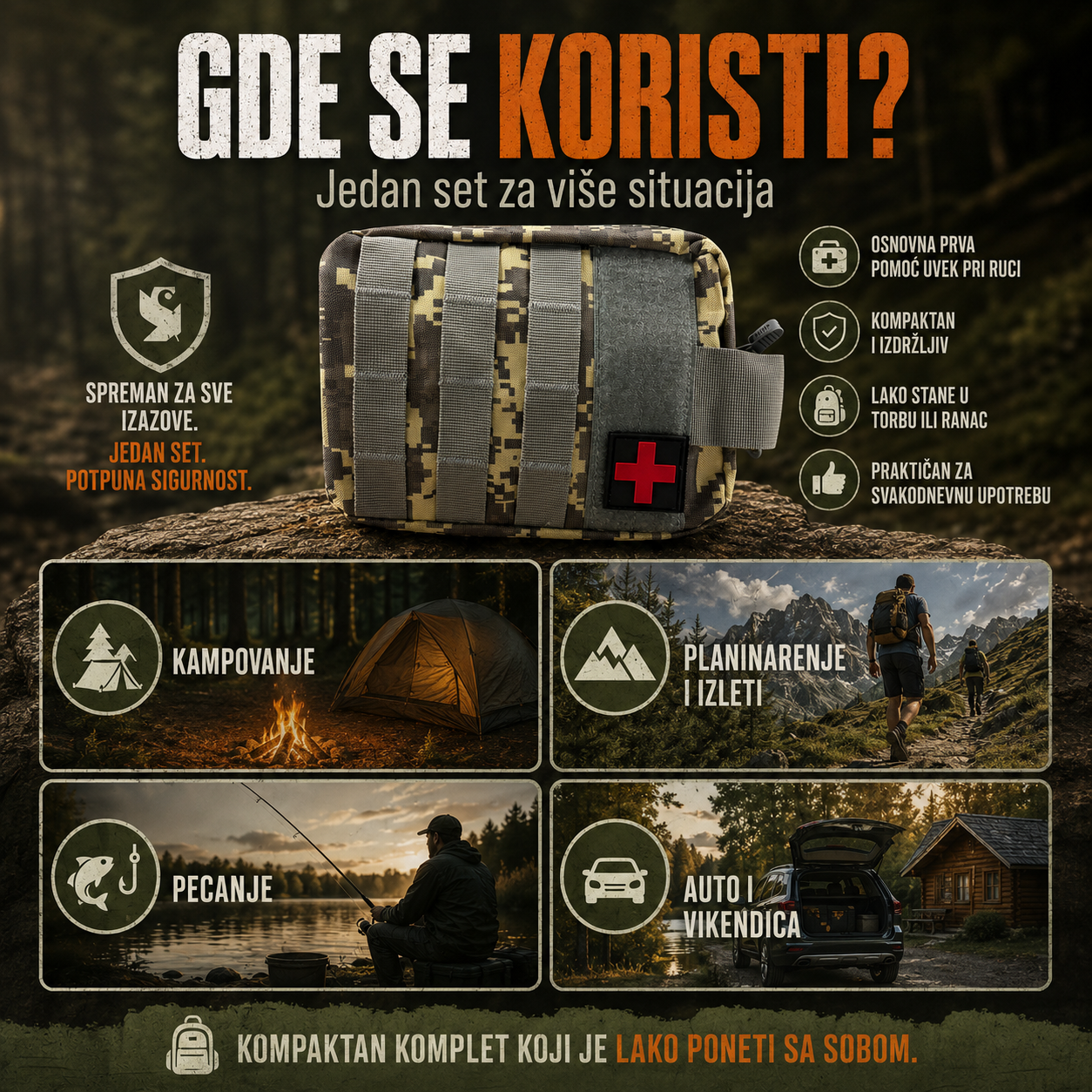 Set Za Preživljavanje i Kampovanje