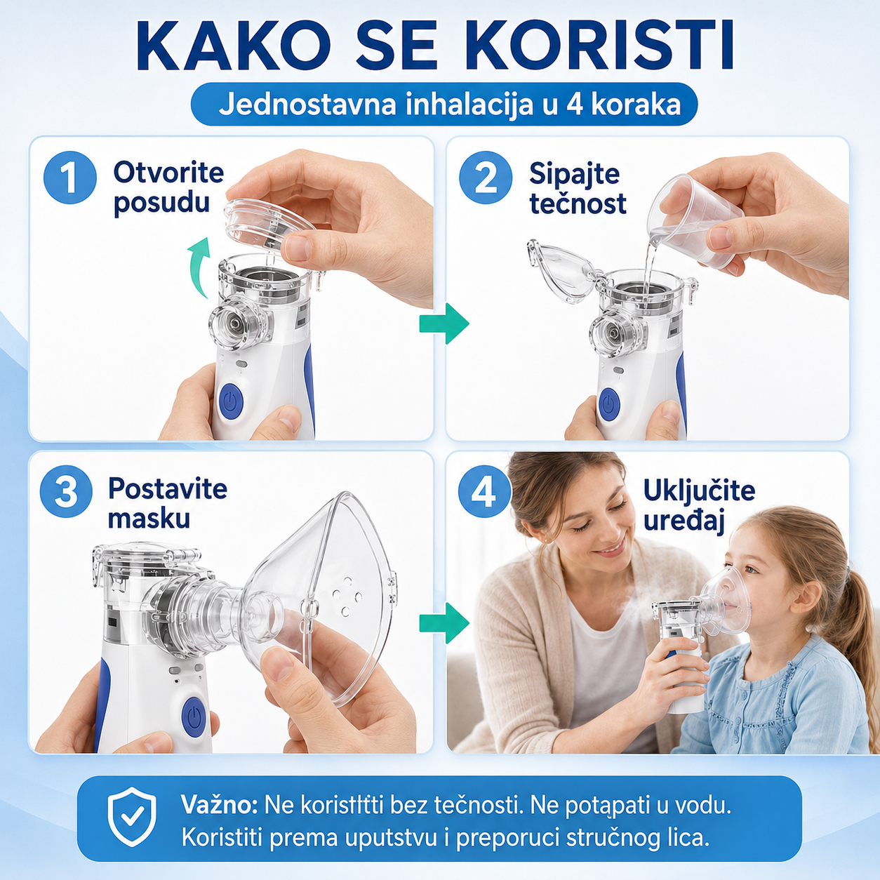 Ultrazvučni Inhalator za Celu Porodicu