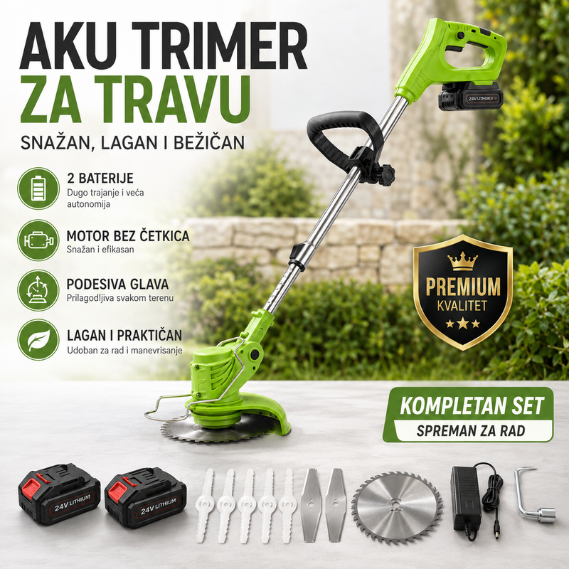 Električni Trimer sDW-1009A + 2 Baterije