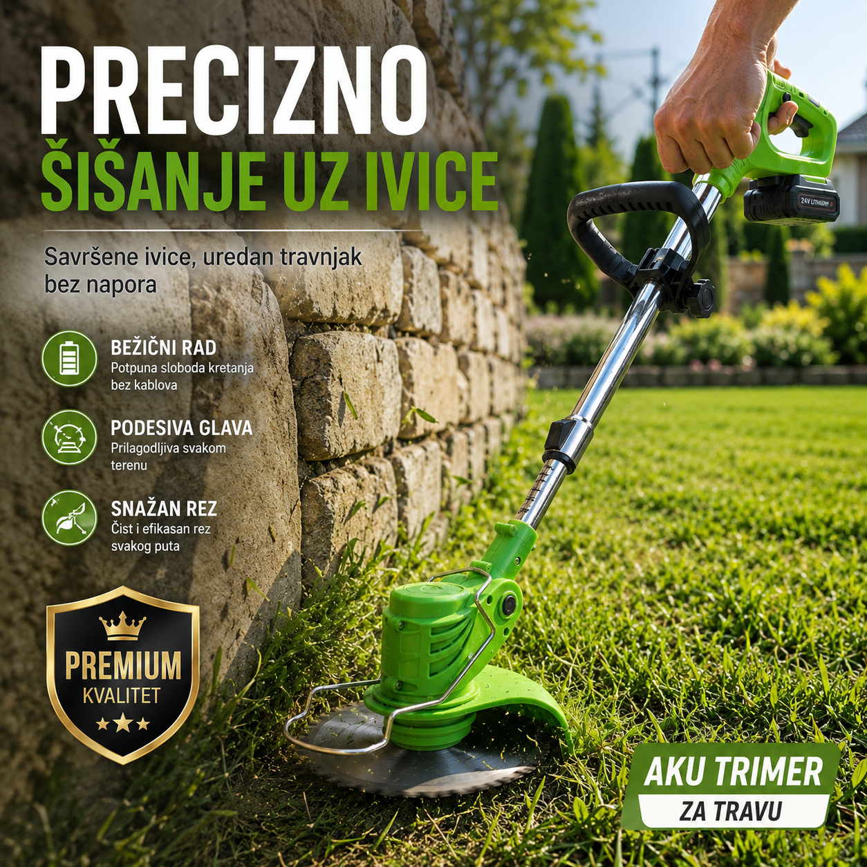 Električni Trimer sDW-1009A + 2 Baterije