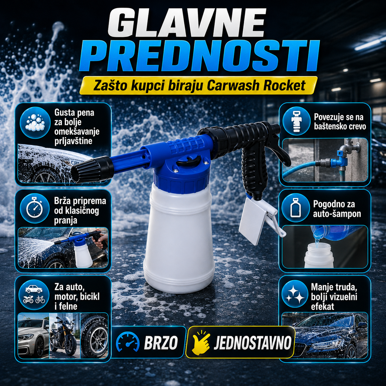 RocketWash - Aparat za pravljenje pene