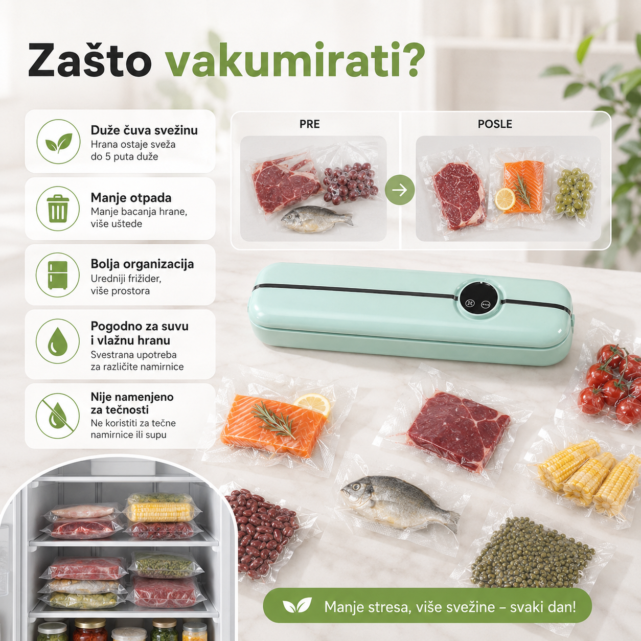 Digitalni aparat za vakumiranje