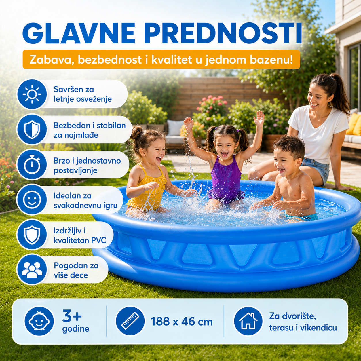 INTEX Wet Set deciji bazen