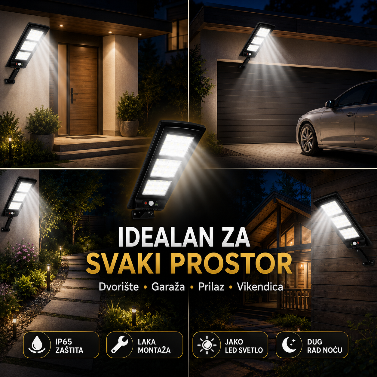 Ulični Solarni Reflektor 8000Lumena