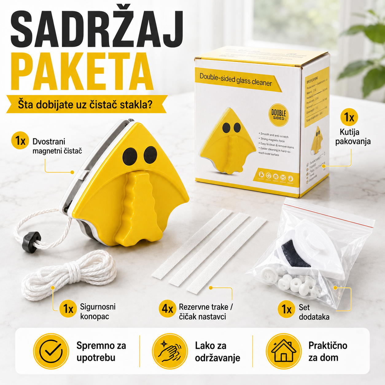 Magnetni Čistač Prozora