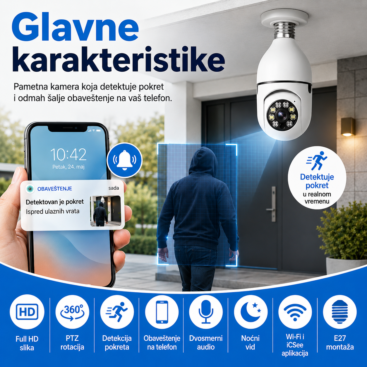Kamera Sijalica – E27 iCSee