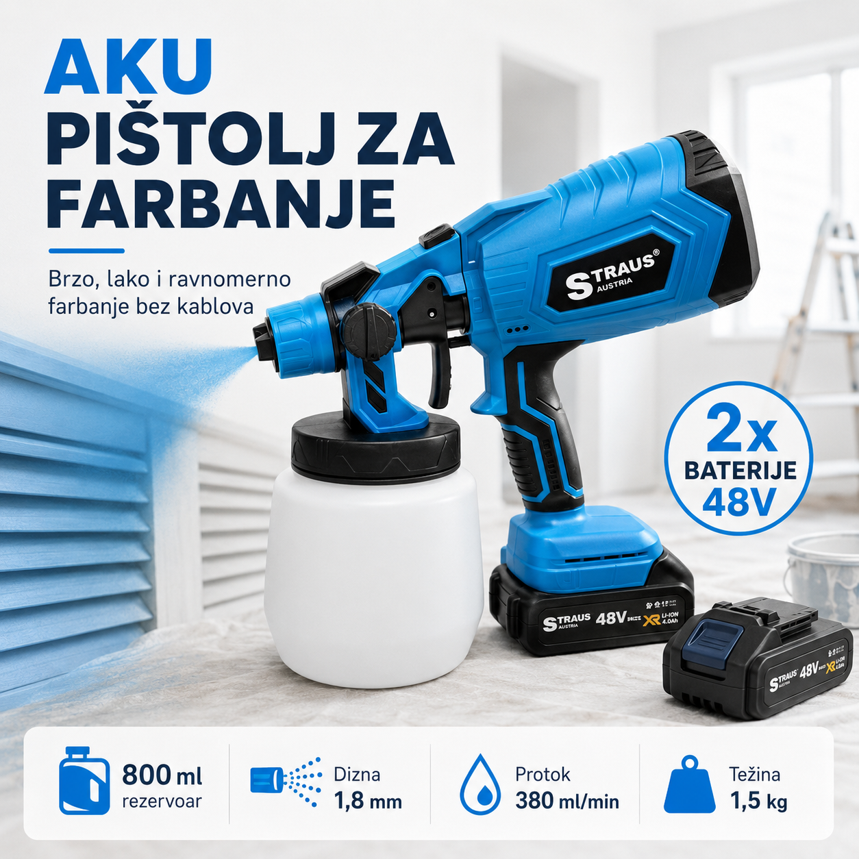 AKU Pištolj za Farbanje