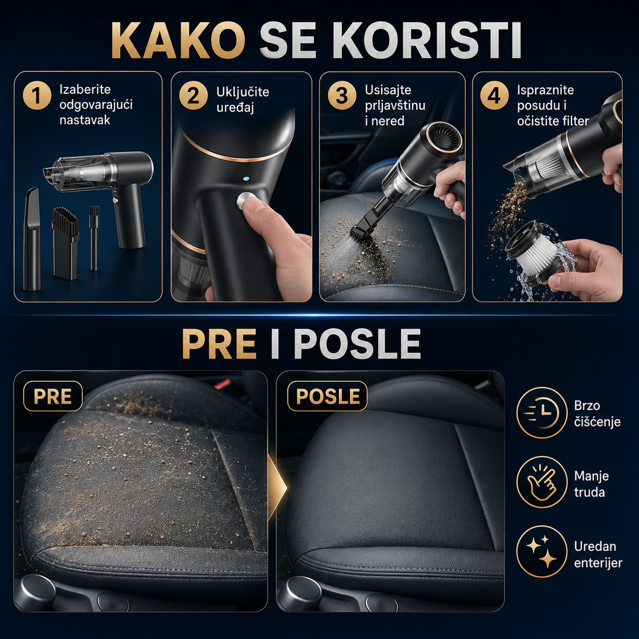 3u1 Prenosivi Usisvač
