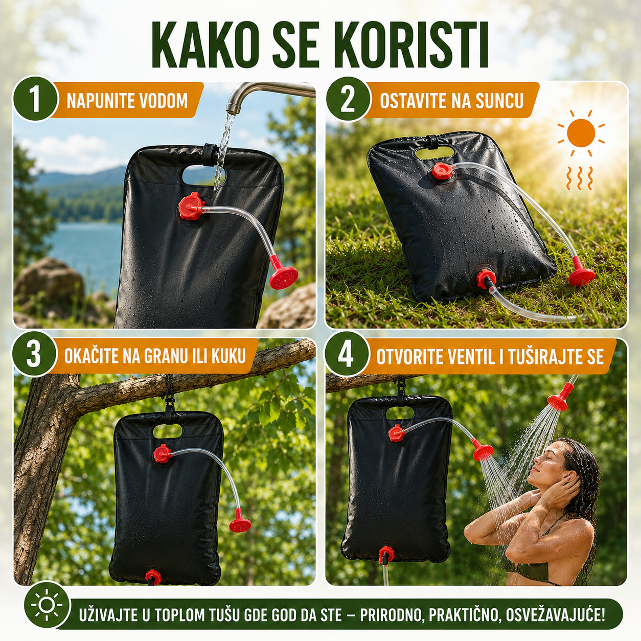 Solarni Kamp Tuš 20L