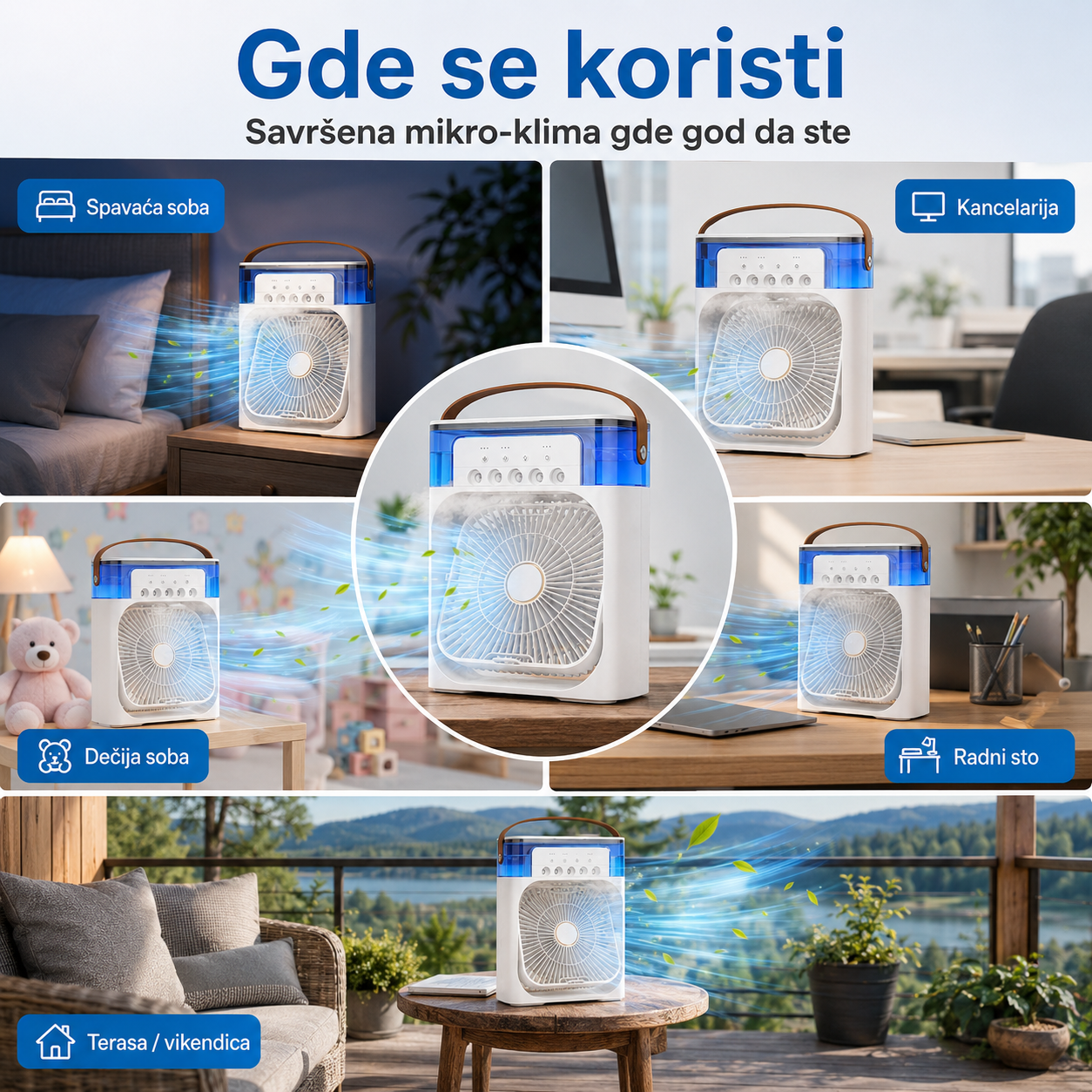Pametna Mini Klima i Prečišćavač Vazduha ( 1 +1 Gratis)
