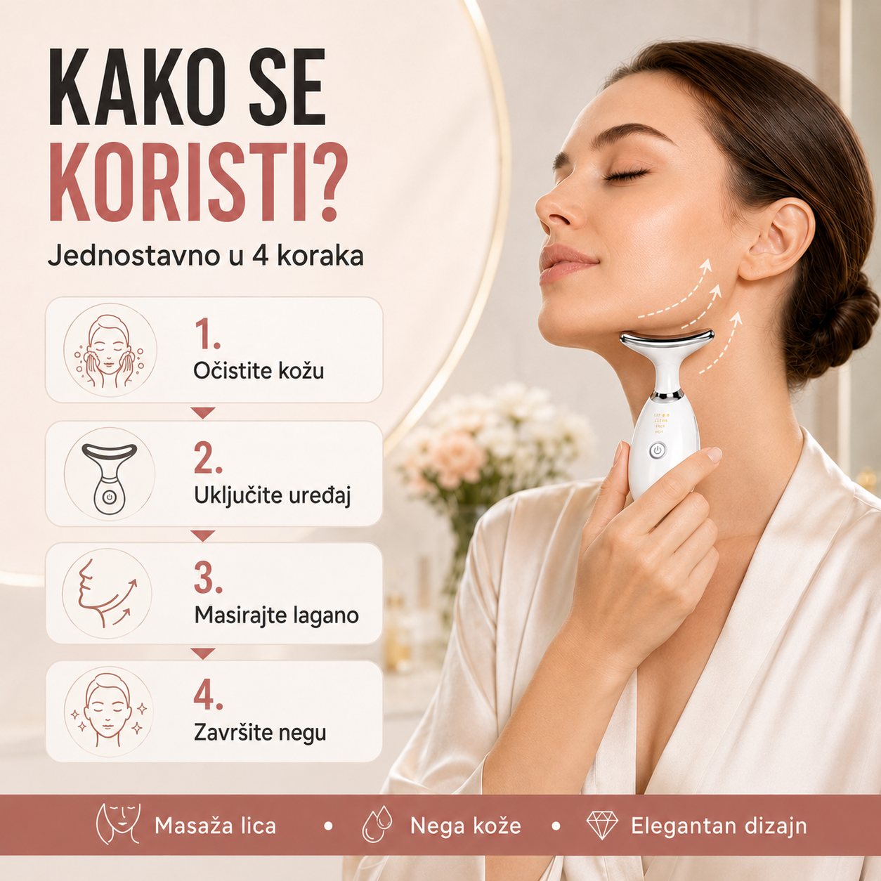 Električni masažer za lice